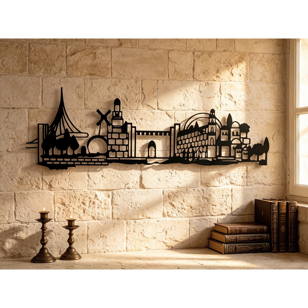 Home & Bathroom Building Products Pte Ltd Photos - CIFBUY Metal Wall Art Jerusalem Skyline