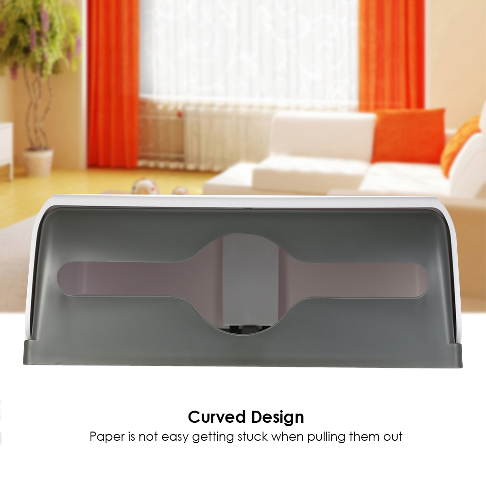 Home Bathroom Towel Dispenser - ABS Material Rectangular Wall-mounted Bathroom Tissue