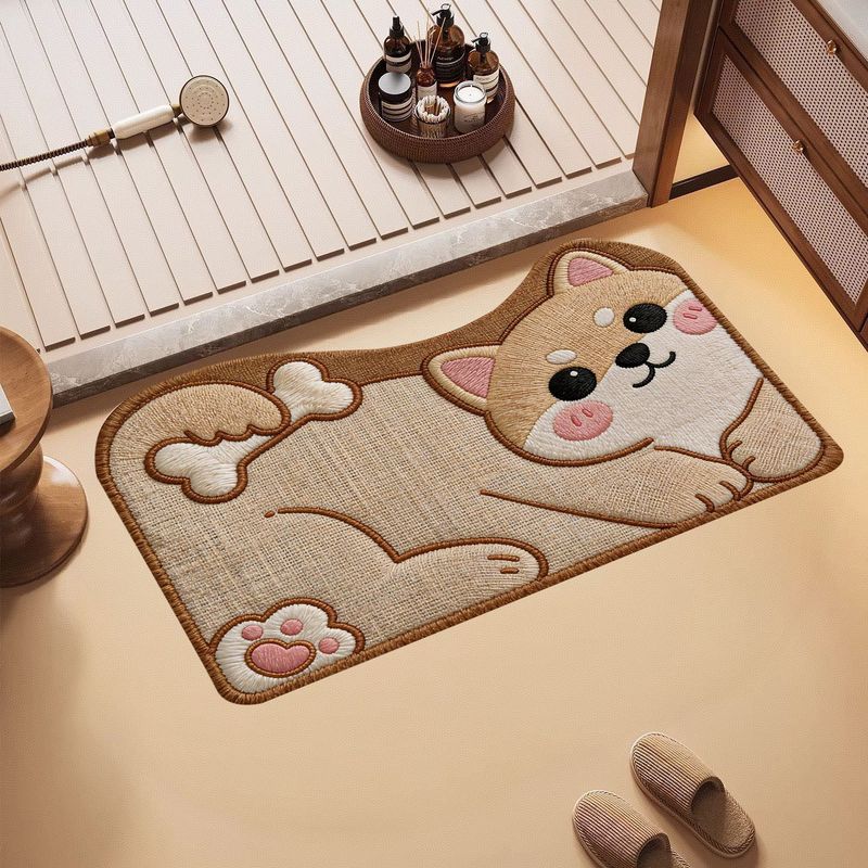VIKAMA Cute Cat Fish Bath Mat  - огляд і ціна Home Bathroom Tub