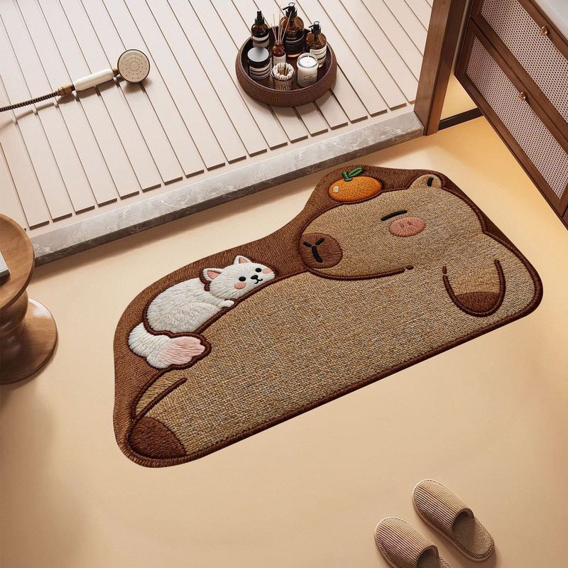 VIKAMA Cute Cat Fish Bath Mat  - огляд і ціна Home Bathroom Tub
