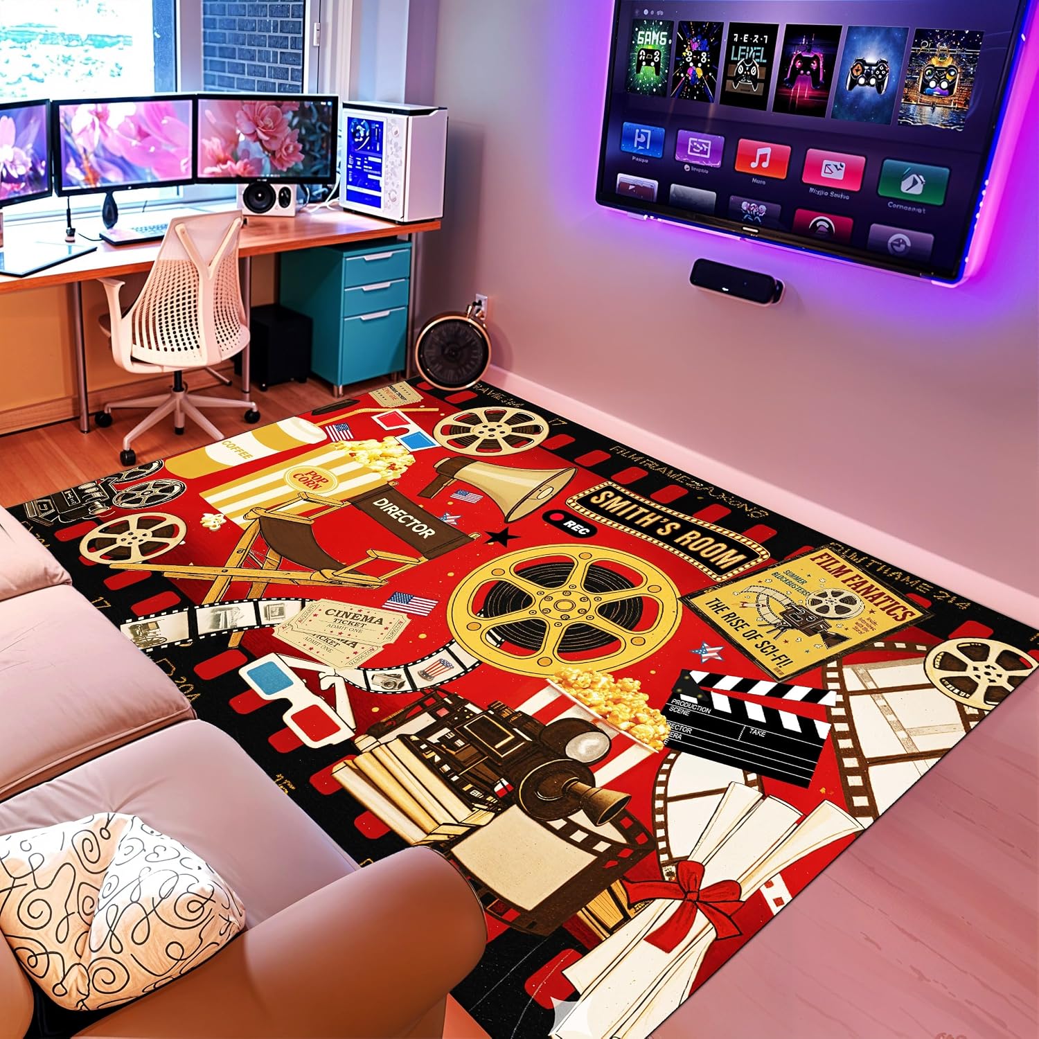 Custom Name Cinema Theme Carpe - огляд і ціна Home Bathroom Name