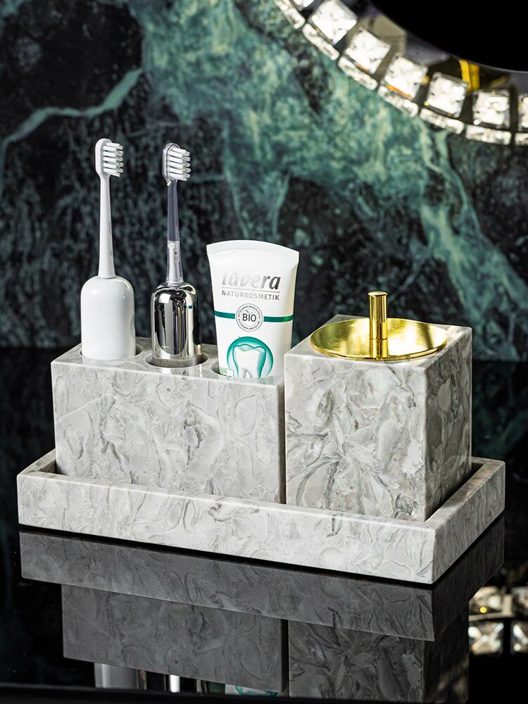 Luxury Marble Vanity Tray Set  - огляд і ціна Zara Home Bathroom Set