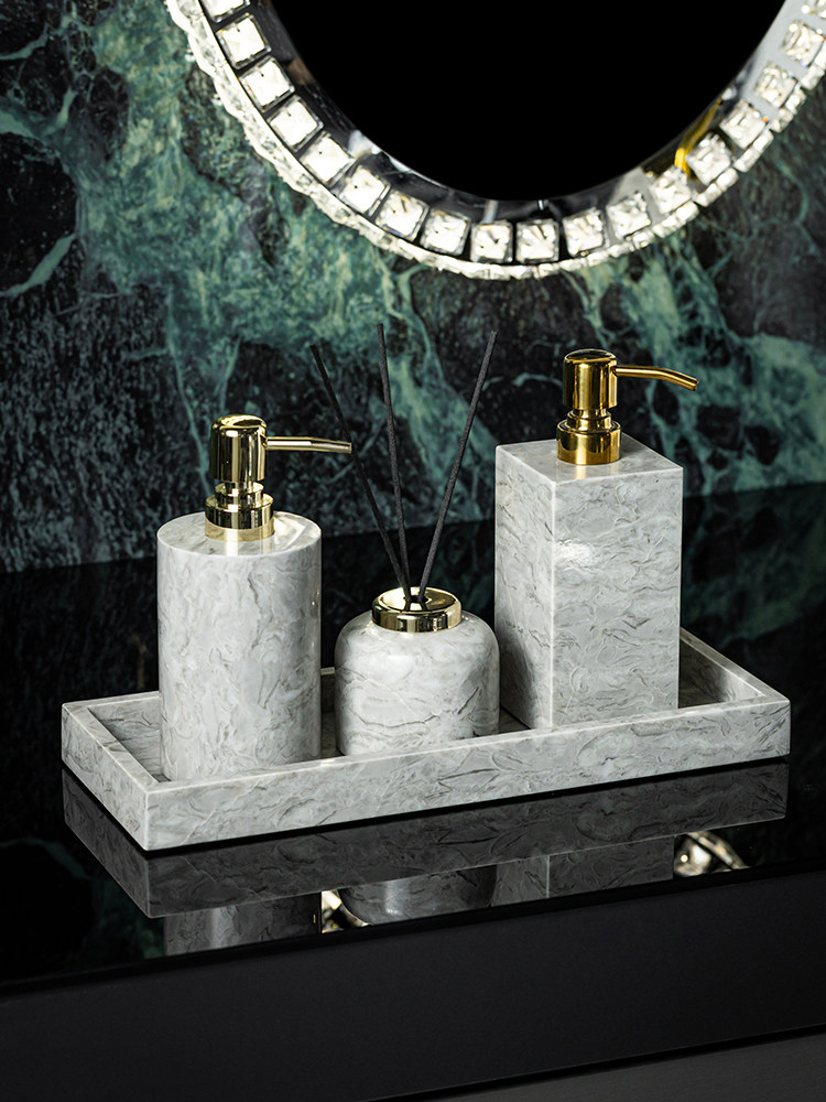Luxury Marble Vanity Tray Set  - огляд і ціна Zara Home Bathroom Set