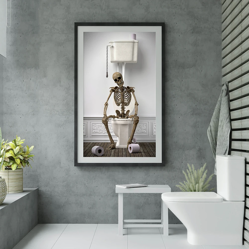 Tub Skeleton Poster Print Bath - огляд і ціна Home Bathroom Tub
