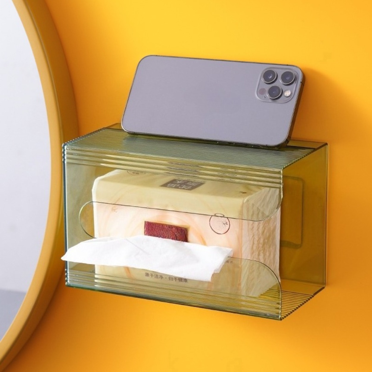 Wall Mounted Acrylic Tissue Bo - огляд і ціна Home Bathroom Towel Dispenser