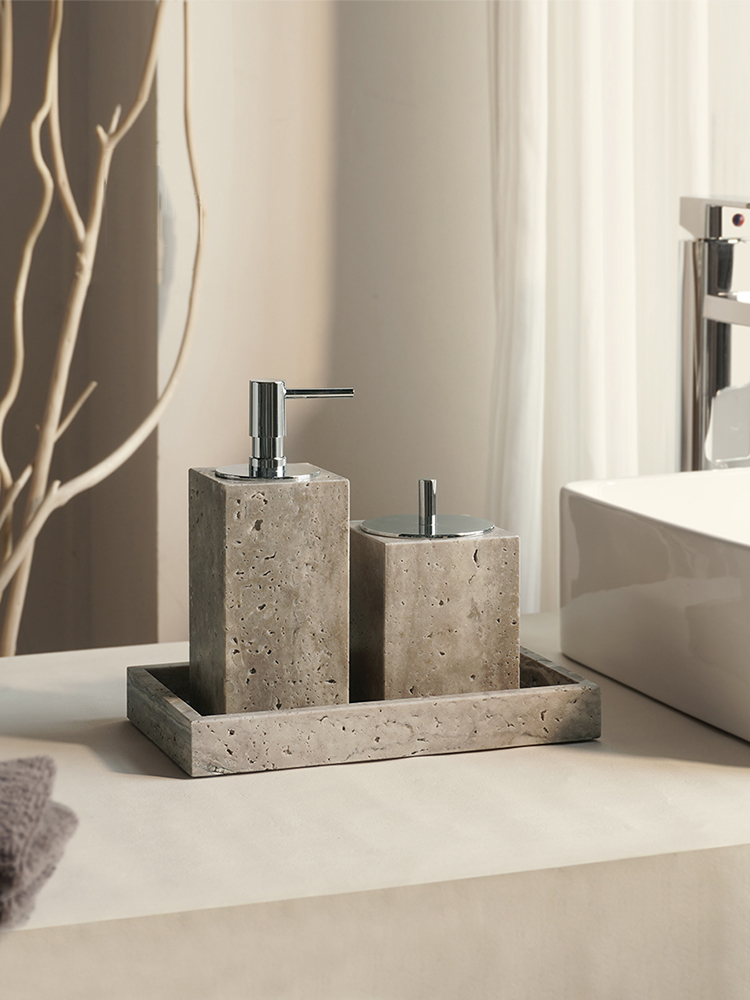 Travertino Grigio Bathroom Set - огляд і ціна Zara Home Bathroom Set