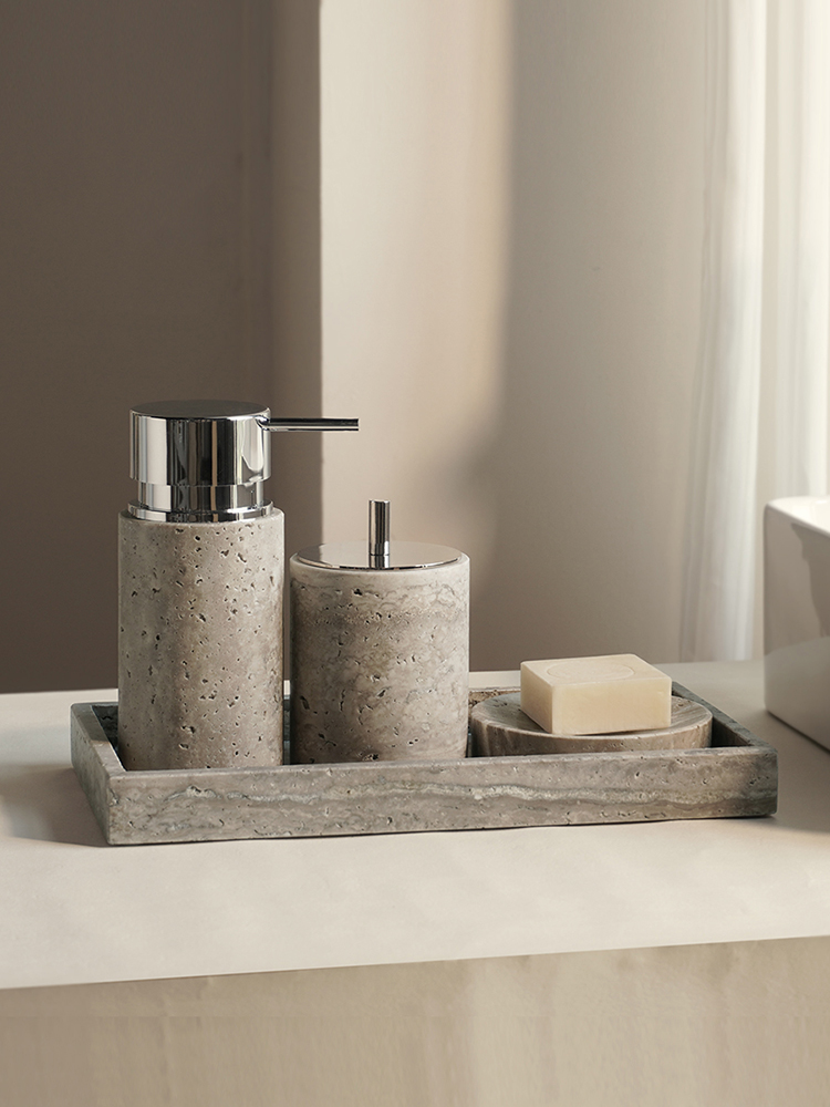 Travertino Grigio Bathroom Set - огляд і ціна Zara Home Bathroom Set