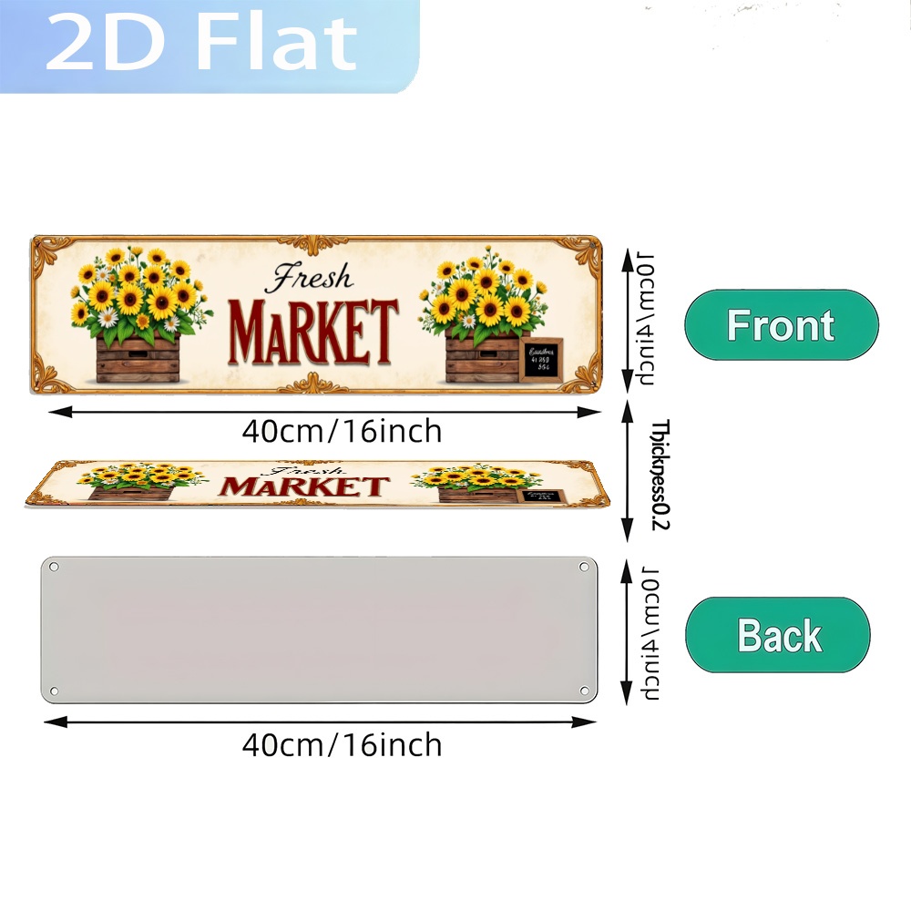 2D Flat, Vintage Sign 'Sunflow - огляд і ціна Home Kitchen Bathroom Marketing