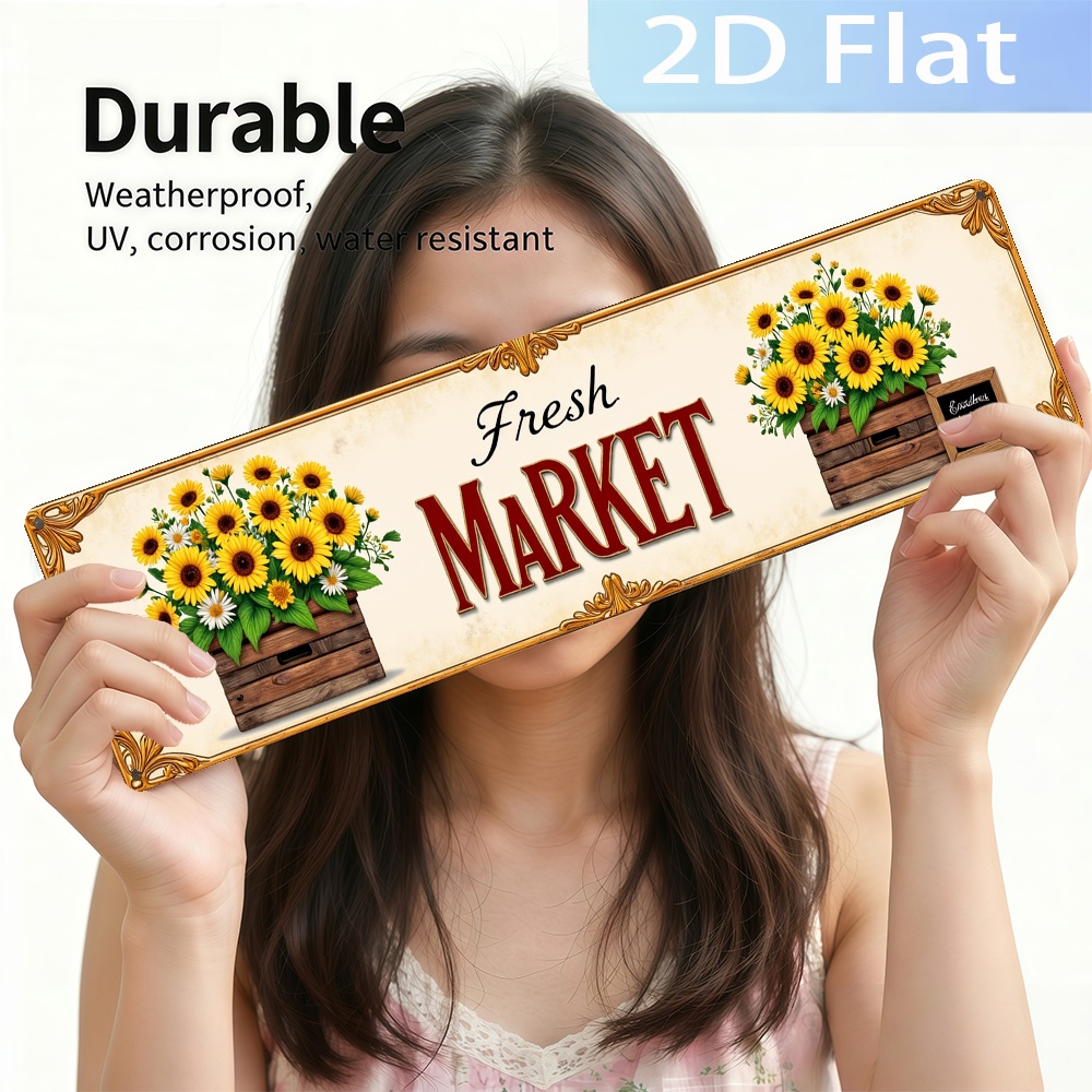 2D Flat, Vintage Sign 'Sunflow - огляд і ціна Home Kitchen Bathroom Marketing