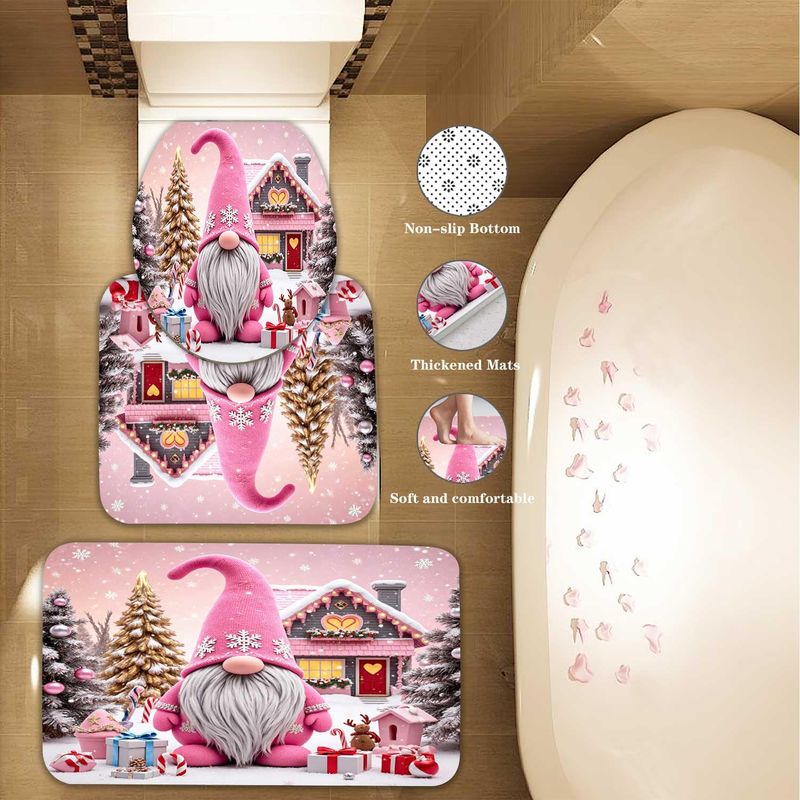 VIKAMA Christmas Bathroom Rug  - огляд і ціна Home Bathroom Tub