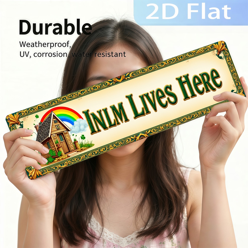 2D Flat, Vintage 'INLM Lives H - огляд і ціна Home Bathroom Name