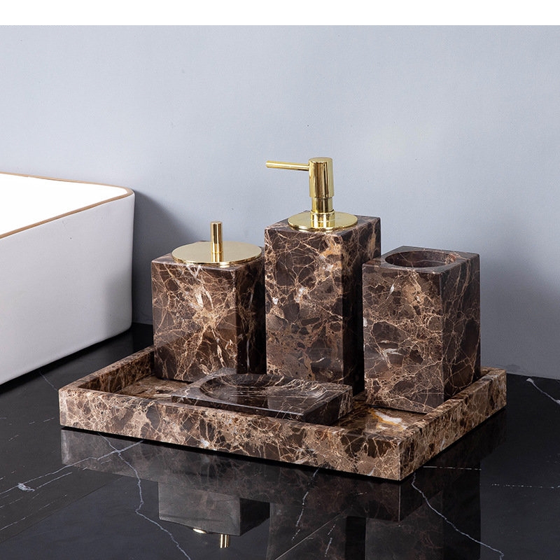 Natural Marble Bathroom Access - огляд і ціна Zara Home Bathroom Set
