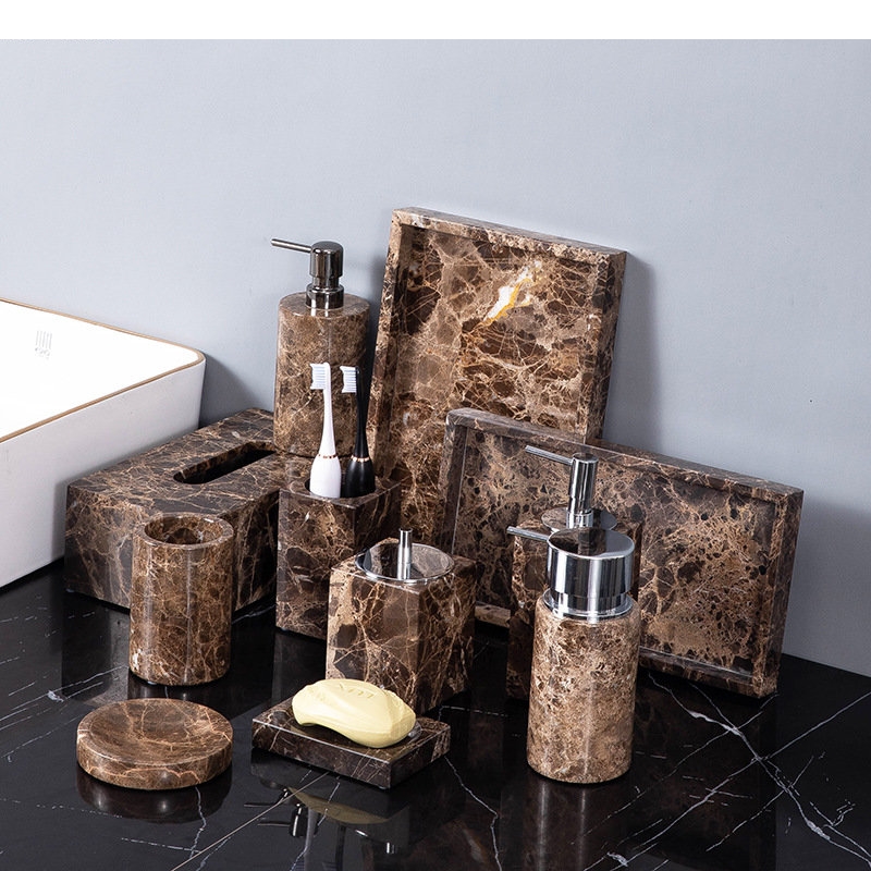 Natural Marble Bathroom Access - огляд і ціна Zara Home Bathroom Set