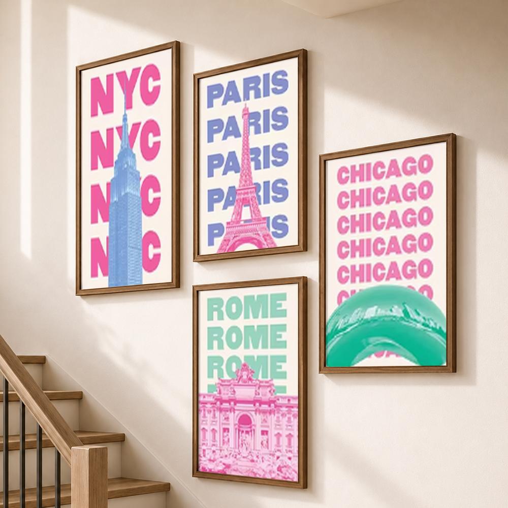 Pastel World City Names Landma - огляд і ціна Home Bathroom Name