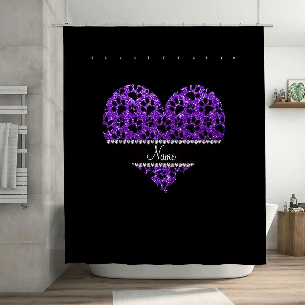 Purple Heart Shower Curtain Cu - огляд і ціна Home Bathroom Name