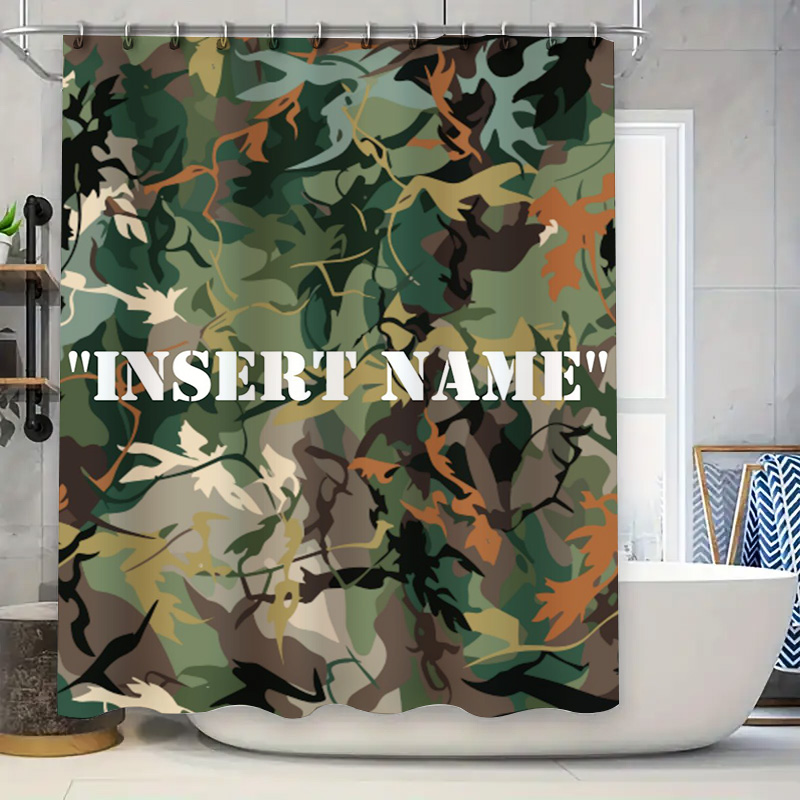 Personalized Camouflage Print  - огляд і ціна Home Bathroom Name