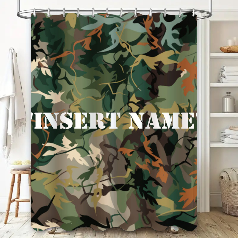 Personalized Camouflage Print  - огляд і ціна Home Bathroom Name