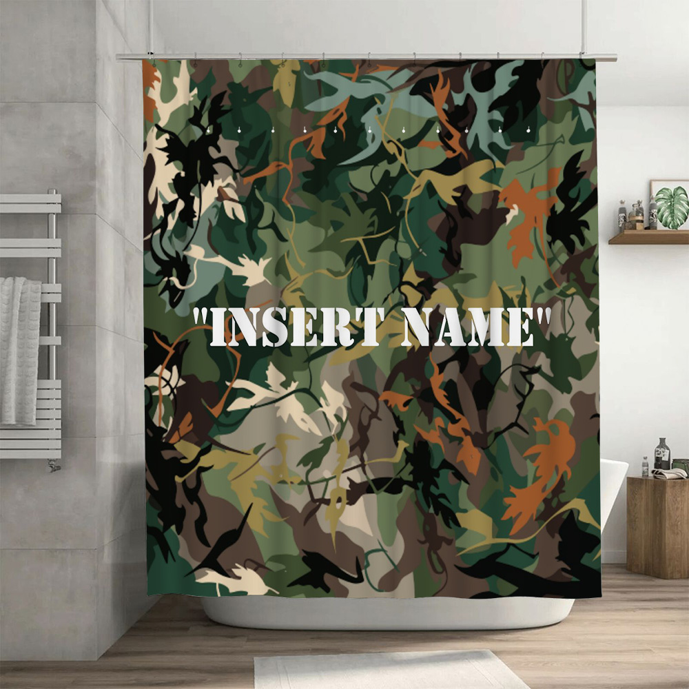 Personalized Camouflage Print  - огляд і ціна Home Bathroom Name