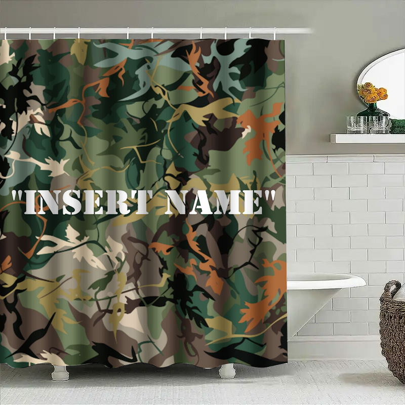 Personalized Camouflage Print  - огляд і ціна Home Bathroom Name
