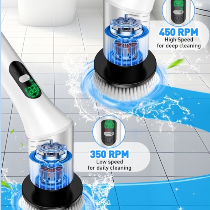 Electric Spin Scrubber 9 in 1  - огляд і ціна Home Bathroom Products