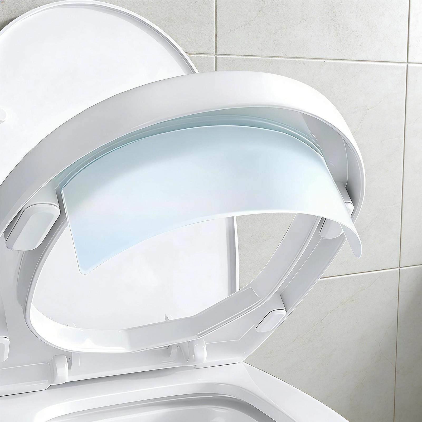 10 Inch Toilet Seat Urine Spla - огляд і ціна Home Bathroom With Two Toilets