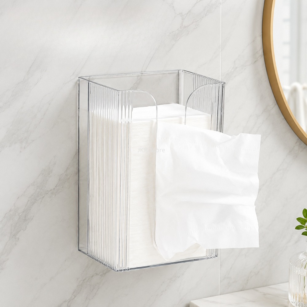Transparent Wall Mounted Tissu - огляд і ціна Home Bathroom Towel Dispenser