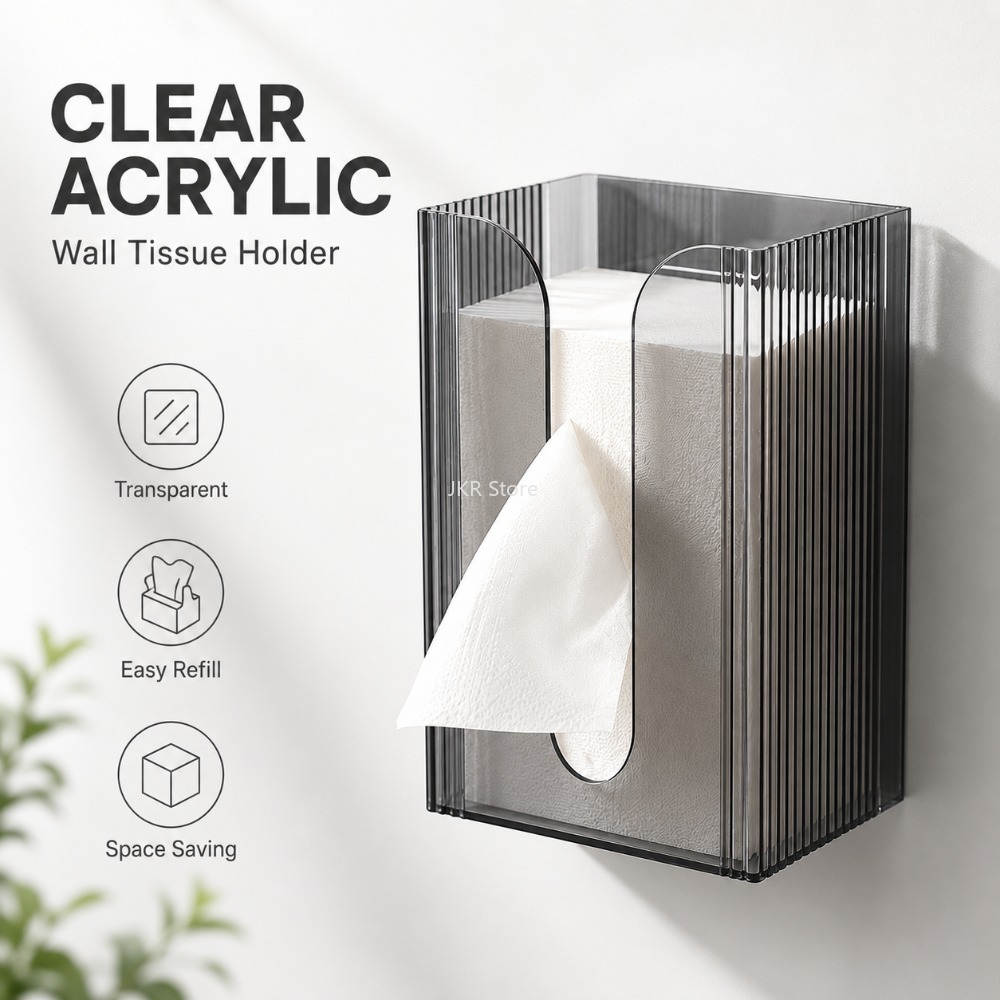 Transparent Wall Mounted Tissu - огляд і ціна Home Bathroom Towel Dispenser